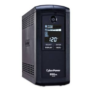 CyberPower CP850AVRLCD Line Interactive UPS, UL Rated, Energy Star certified, 9× NEMA 5-15R